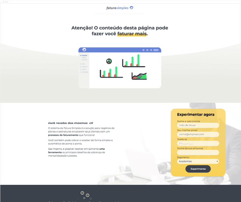 Fatura Simples landing Page 2